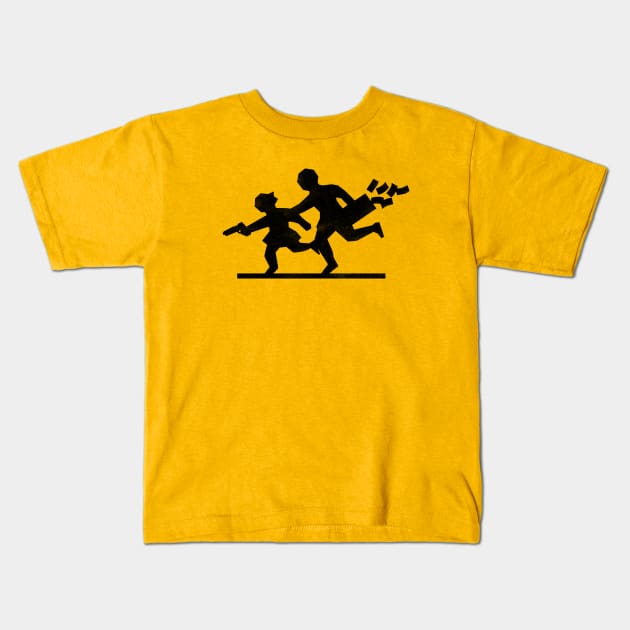 Caution Children (BK) Kids T-Shirt by daparacami